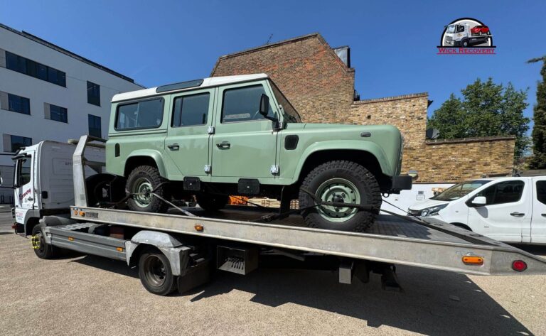 land rover recover for vogue technics by wick recovery team in central london