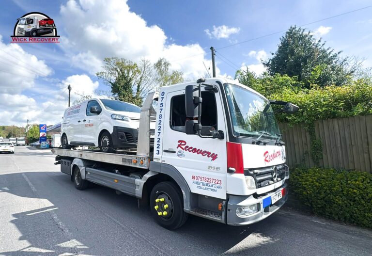 range rover garage engine job van recover by wick recovery from basildon
